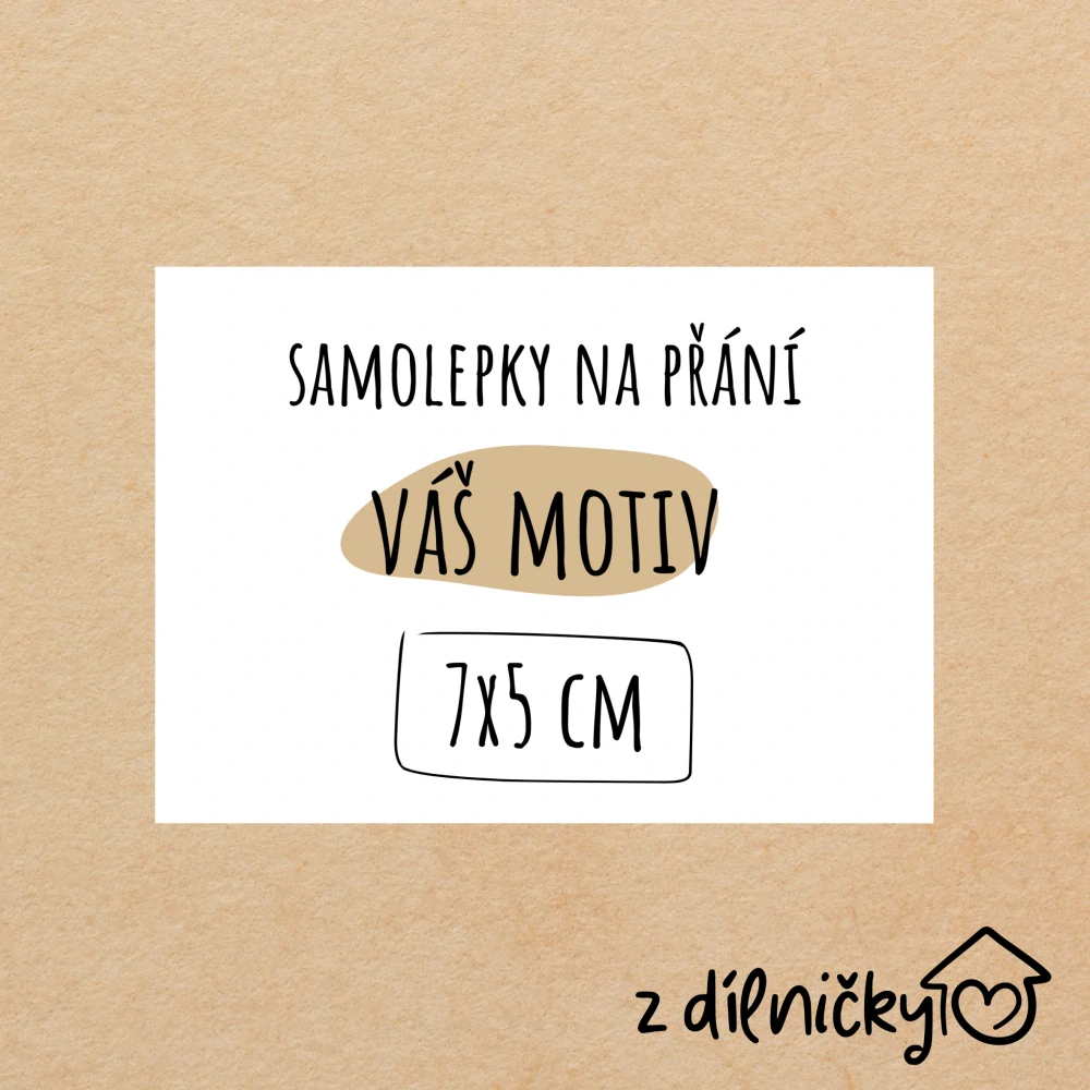 OBDÉLNÍK ostré rohy - 7x5cm (arch - 8ks samolepek)