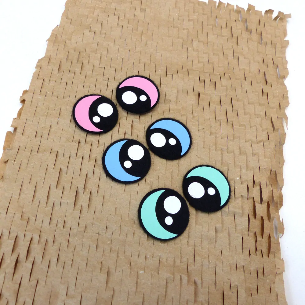 OČIČKA barevná - 25mm, typ č.1