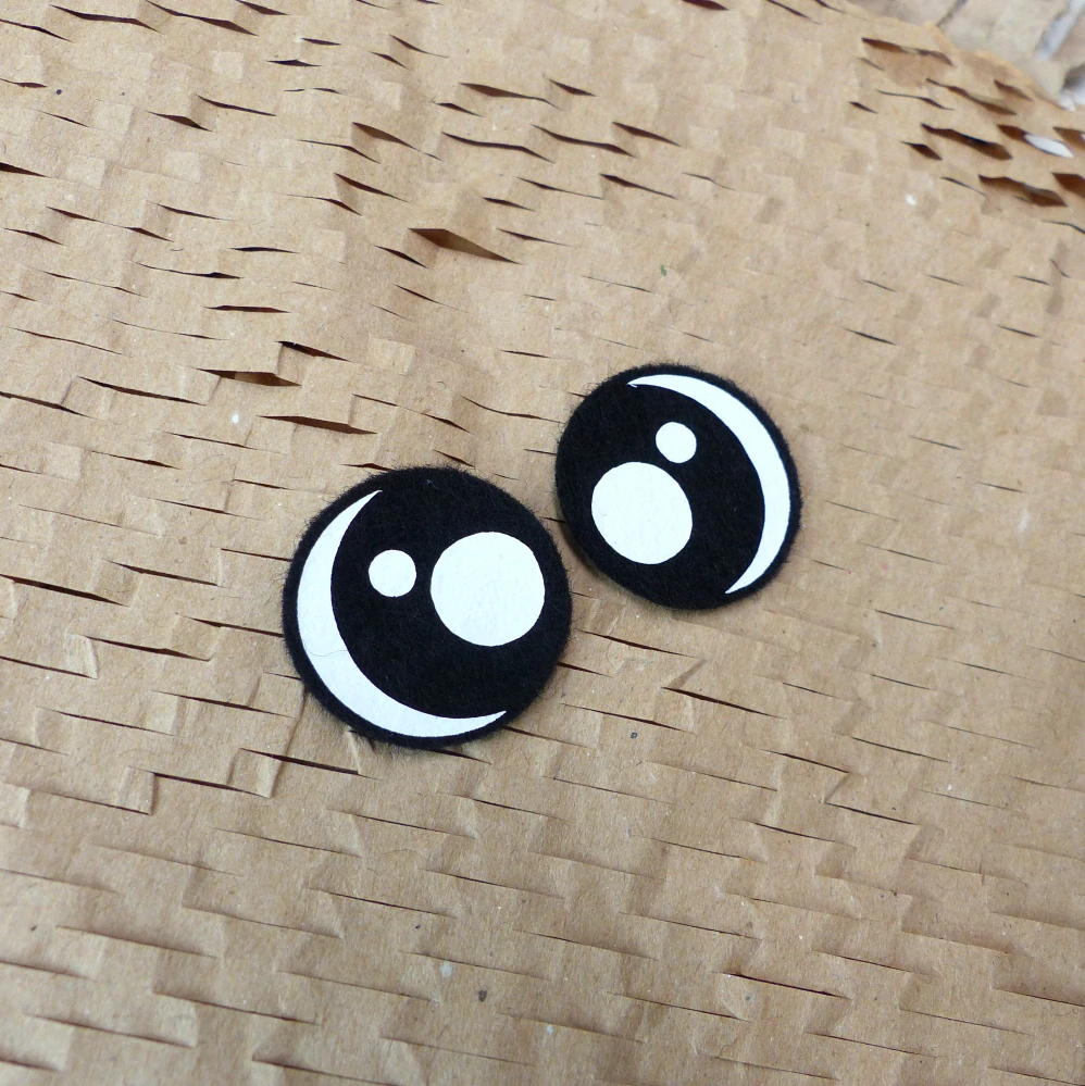 OČIČKA černobílá - 25mm, typ č.7