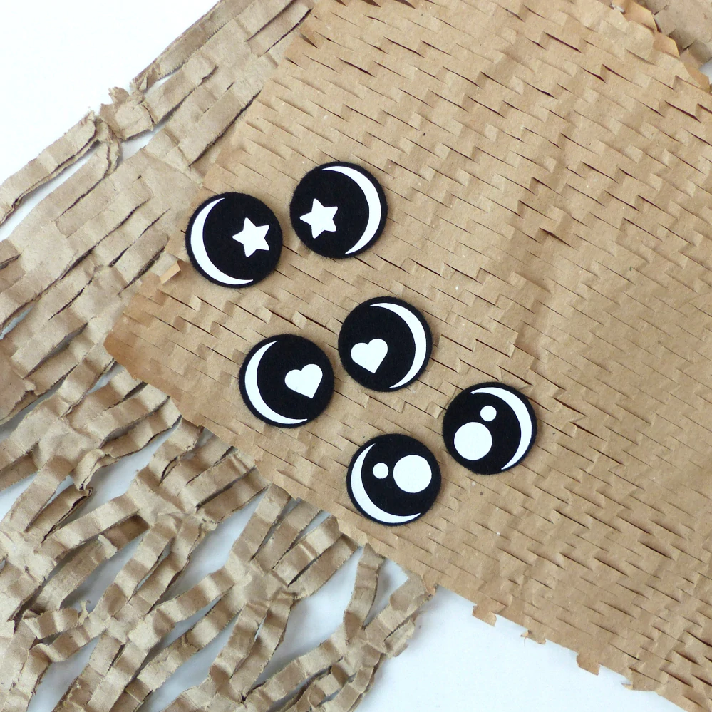 OČIČKA černobílá - 25mm, typ č.7