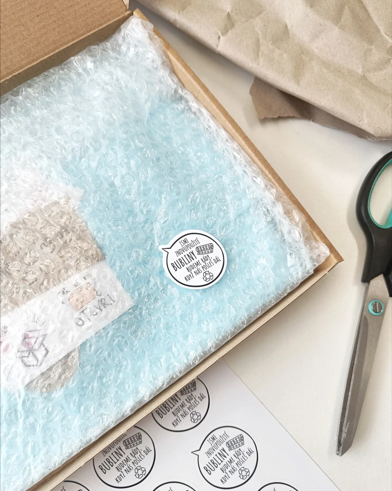 Samolepky - bubliny, tvar podle motivu 4cm (arch 20ks)