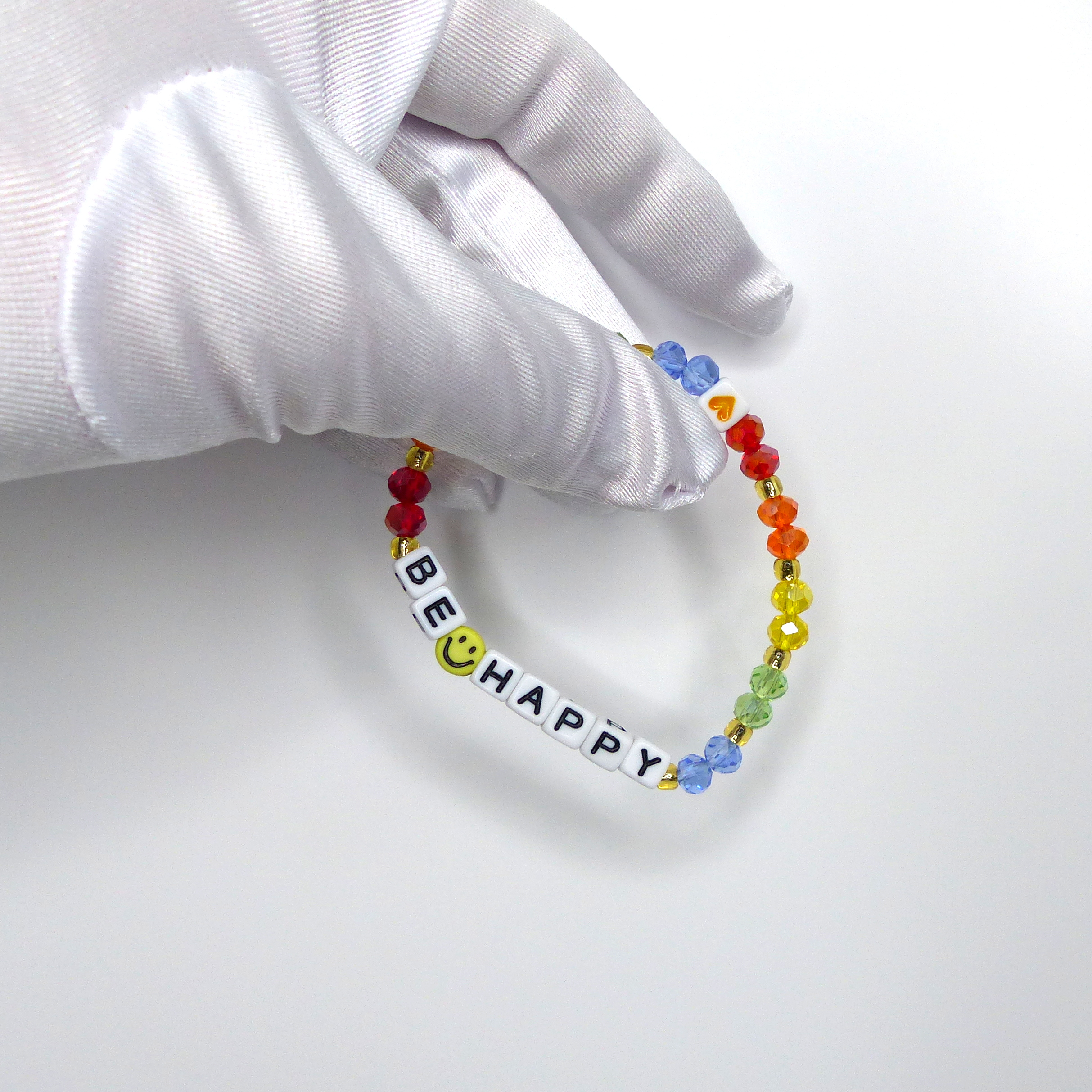 Náramek "BE HAPPY" = být/buď šťastná (1)