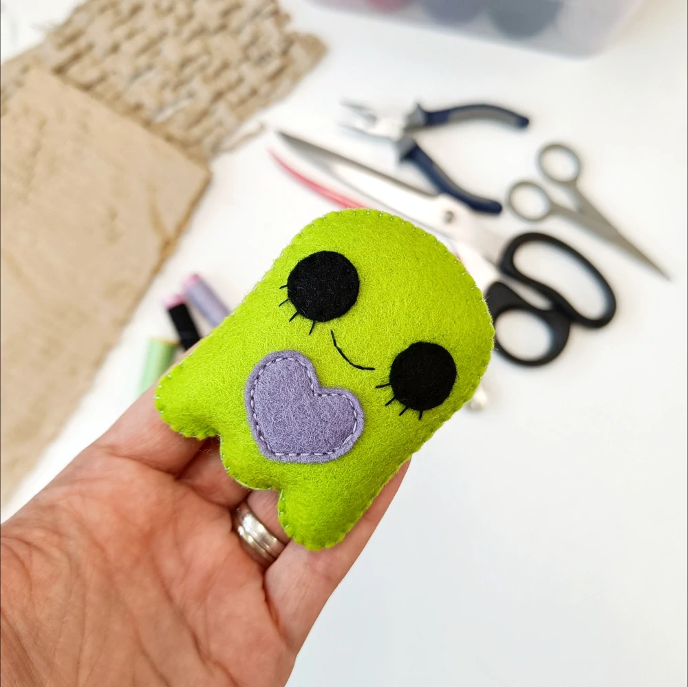 Duch kapesní #5 (lime, lavender)