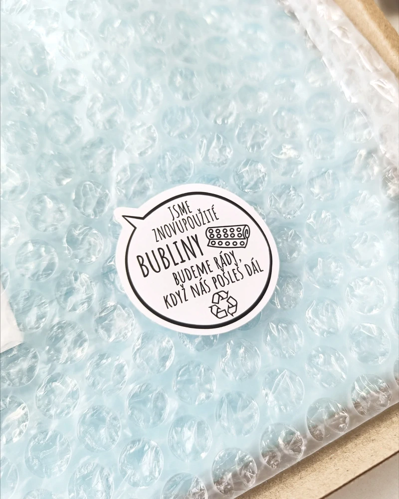 Samolepky - bubliny, tvar podle motivu 4cm (arch 20ks)