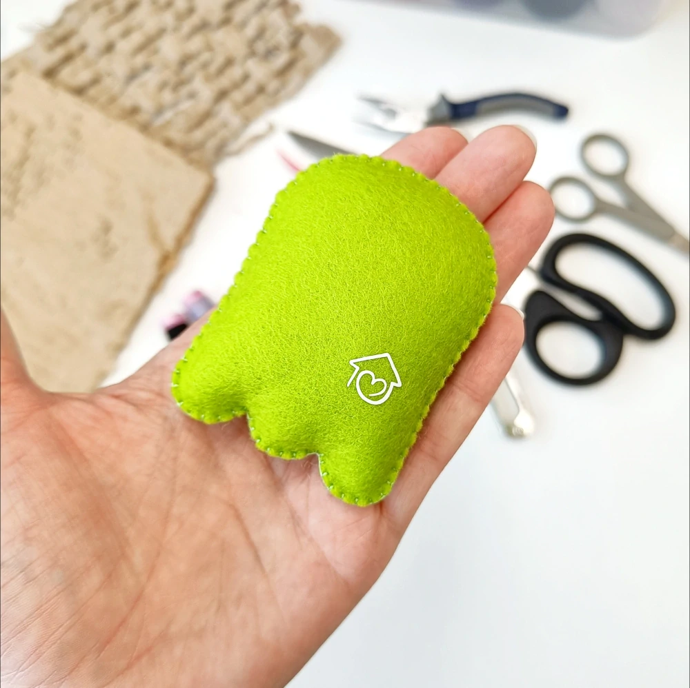 Duch kapesní #5 (lime, lavender)