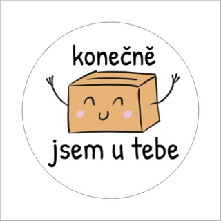 Samolepky "jsem u tebe" 4cm (arch 20ks)