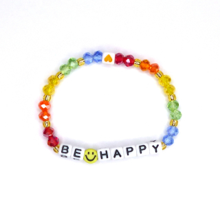 Náramek "BE HAPPY" = být/buď šťastná (1)