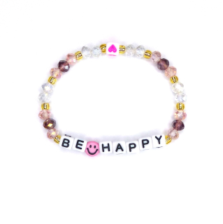 Náramek "BE HAPPY" = být/buď šťastná (2)