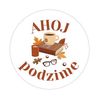 Samolepky "AHOJ podzime", kruh 4cm (arch 20ks)