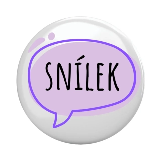 Placka - špendlík/magnet, 37mm - "snílek"