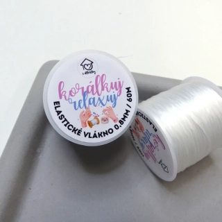 Elastické vlákno extra pružné 0,8mm, návin 60m