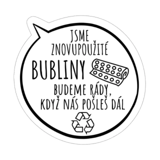 Samolepky - bubliny, tvar podle motivu 4cm (arch 20ks)