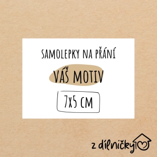 OBDÉLNÍK ostré rohy - 7x5cm (arch - 8ks samolepek)