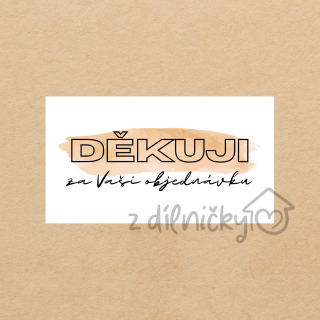 Děkovné kartičky 10ks - šmouha