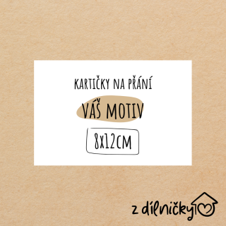 Kartičky na přání 10ks - 8x12cm